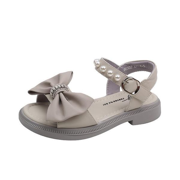 

sandals baby shoes children summer girls princess pearl bow f12642, Black;red