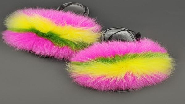 

baby house slippers kids real fox fur slippers baby girl fur sandals kids heel strap toddler fur slides fuzzy children shoes8861731, Black