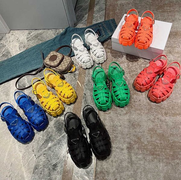 

luxury designer roman gladiator sandals women summer platform sandal shoes causal sports slides thick sole slippers closed toe water shoe wa, Black