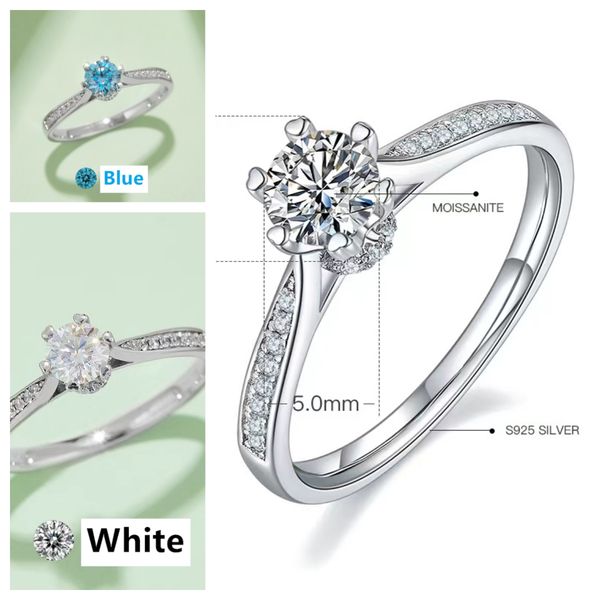 

engagement rings vvs moissanite flower t rings carti jewelry desiner ring diamond rings wedding love ring band gold ring golf moissan rings, Golden;silver