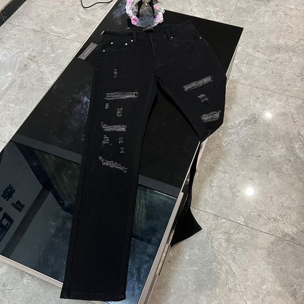 

men's plus size pants 2022ss unwashed selvedge mens raw denim jeans indigo small quantity wholesale price japanese style cotton japan r, Black;brown