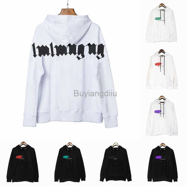 

palms hoodies mens womens designer hoodies man long sleeve warm cotton luxurys hoody clothing sweaters pullover clothes sweatshirts, Black