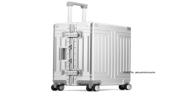 

carrylove 20quot24quot26quot29quot inch aluminum trolley suitcase waterproof metallic cabin luggage trolly bag with wheels6117711