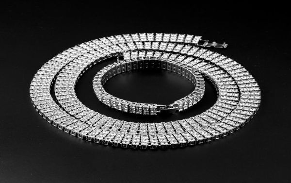 

men039s gold plated hiphop iced out 30quot 3 row simulated diamond bling blingchain bracelet mens jewelry k356096754, Black