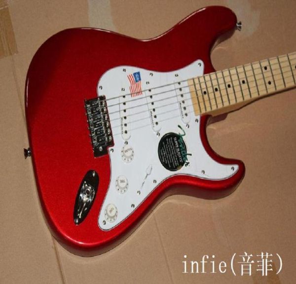 

custom guitar 6 string metal red electric guitar0123459375063