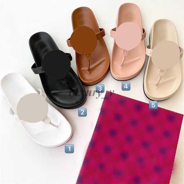 

designer slippers women flip flops leather rubber slides summer fashion beach indoor sandals candy color leather flats, Black