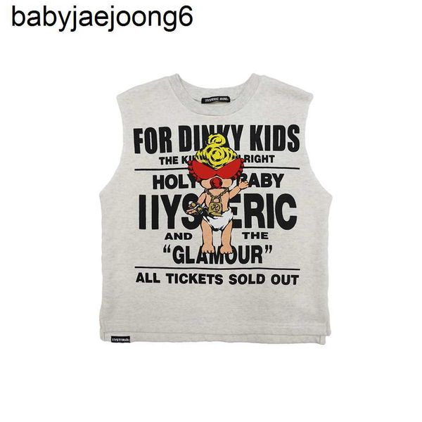 

2023 new black chaochao brand necklace doll gold plated sleeveless nipple children's tank top, Blue