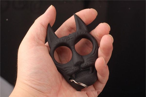 

cat head key chain hand buckle knuckles hand buckle mini knuckles women self defense8265868