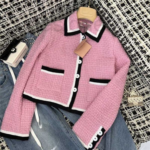 

women's jackets designer early autumn new french style same miss celebrity chic coat mfn5, Black;brown