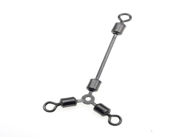 

rompin 10pcslot fishing swivels ball bearing rolling swivel fishing connector accessories sea fishing 3 way swivel connector7668755