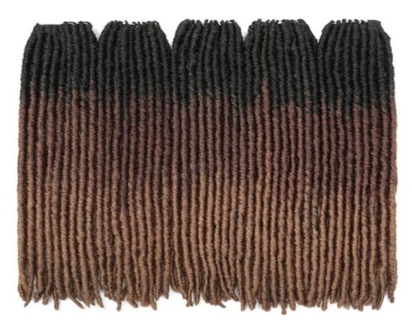 

18inch dreadlocks crochet braids crochet hair extensions faux locs straight synthetic braiding hair soft styles fashion 2020 whole4450109, Black