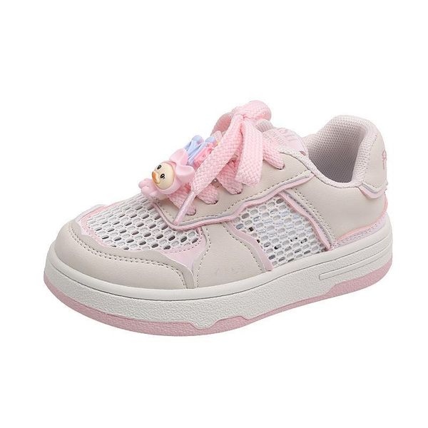 

sneakers baby shoes children casual footwear skateboard spring summer single mesh breathable cartoon pendant soft bottom f14334, Black;red