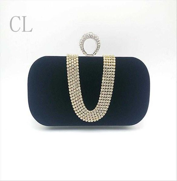 

dinner bag womens diamond finger evening party velvet