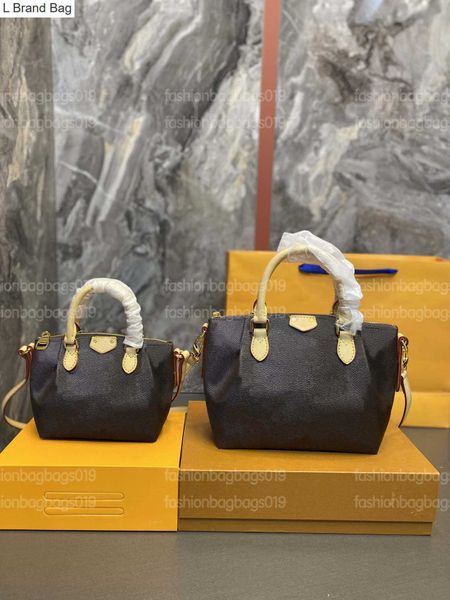 

l brand bag rivoli pm mm handle bag draped effect canvas luxurys ladys fashion shoulder bag with vvn leather strap padlock m44543, Black