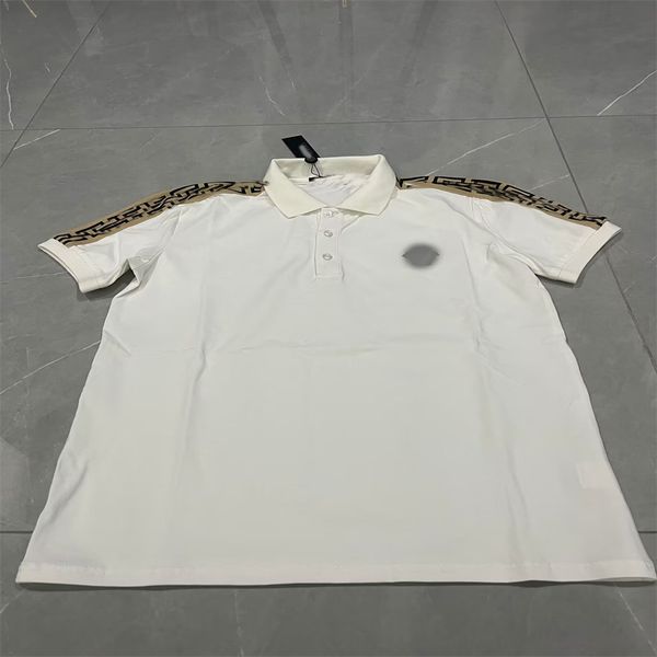 

2023 ss summer mens polos shirt designer t shirts short polo man with stripe neck tshirts streewears sleeves m-3xl #66 hs8o, White;black