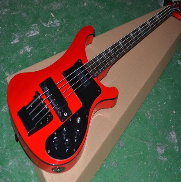 

rare 4003 bass red 4 string bass black hardware china electric bass guitar2820343
