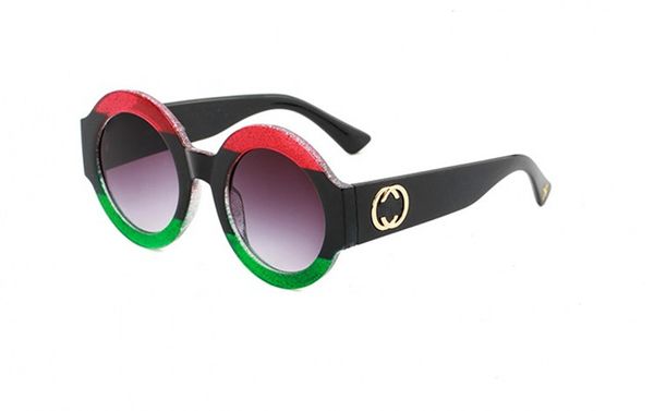 

sunglasses for women luxury brand men sunglasses 0084 new little bee catwalk sunglasses three color contrast color round sunglasses glitter, White;black