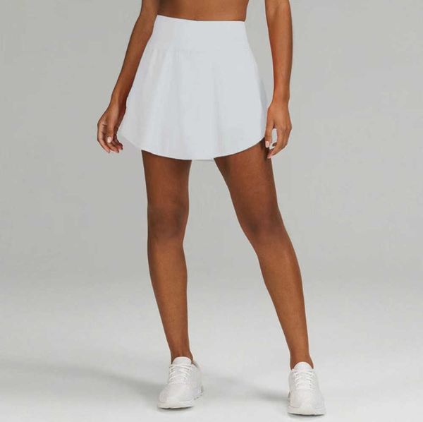 

lu womens yoga tennis court rival skirt pleated gym clothes womens designer clothing outdoor sport running fitness golf pants shorts sports, Black