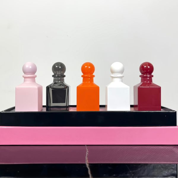 

oud wood fragrance women men 5pcs perfume gift box 12ml set spray long lasting smell soleil blanc lost cherry rose prick bitter peach parfum