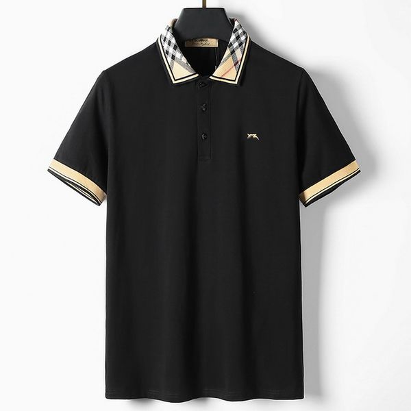 

new designer mens polos t-shirts summer casual classic embroidery pattern short sleeves pure cotton t-shirts men's clothing tees tshirt, White;black