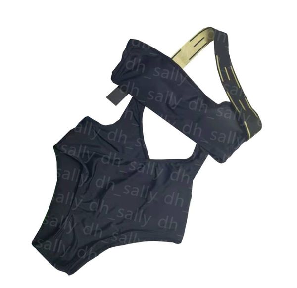 

hollow swimsuit women one shoulder swimsuits solid color designer swimwear beach travel bathing suit6608345