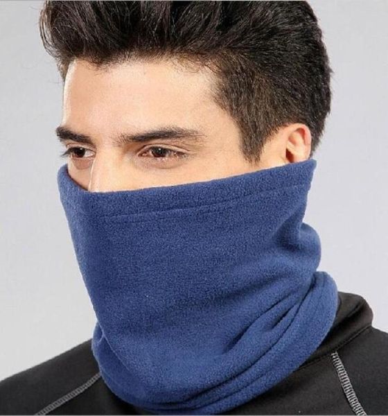 

fashion women men winter autumn casual thermal fleece scarfs snood neck warmer face mask beanie hats3214662, Blue;gray