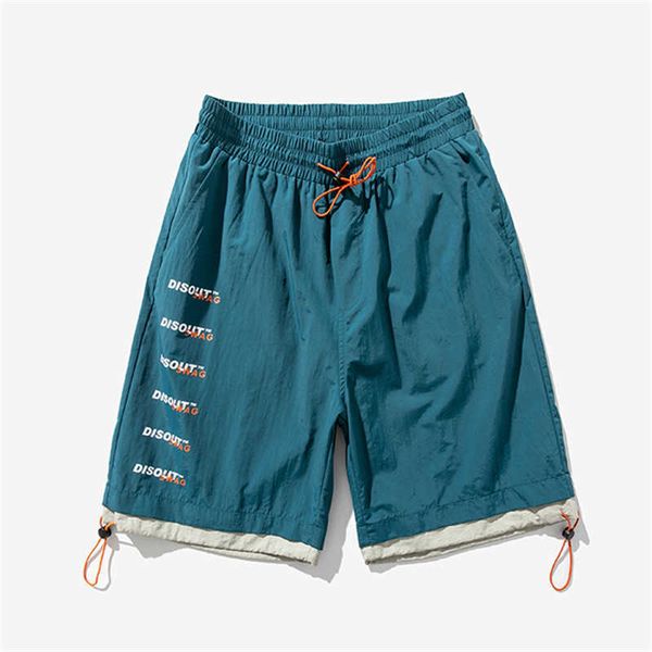 

ice silk shorts men's capris summer thin loose outerwear big pants zichao brand quick dried middle pants casual pants0jtt, White;black