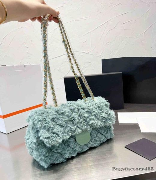 

designer bag ladies woolen classic versatile fashion casual handbag gold metal chain shoulder crossbody bags women039s outdoor 2322800