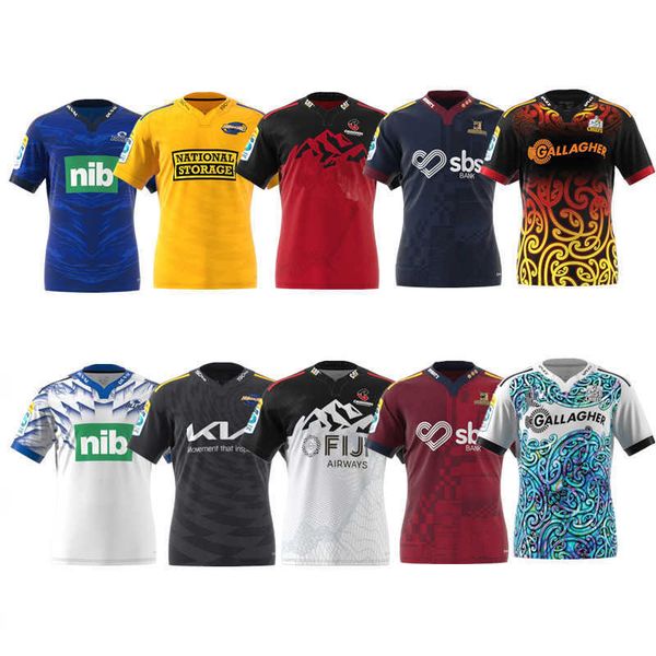 

men's t shirts 2023 fashion new rugby jerseys t-shirts super blues / hurricanes / chiefs / highlanders / crusaders home / away - mens s, White;black