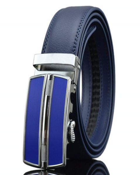 

men black automatic buckle leather blue belt jeans belt belts for men cintos cinturones4238588, Black;brown