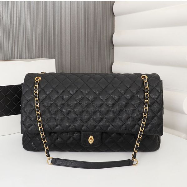 

designer 7a classic clamshell chain shoulder bag women's diagonal luxury lychee print cowhide fashion large capacity handbag bag popula