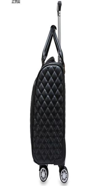 

inch women carry on hand luggage bag rolling suitcase travel trolley bags wheels wheeled duffel1517400