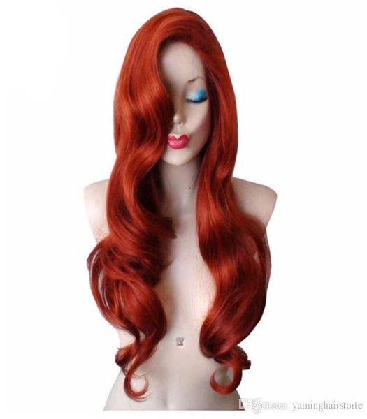 

golden blonde long curly wig synthetic cosplay rabbit wig with big swap bangs drag queen for halloween daily use7994028, Black;brown