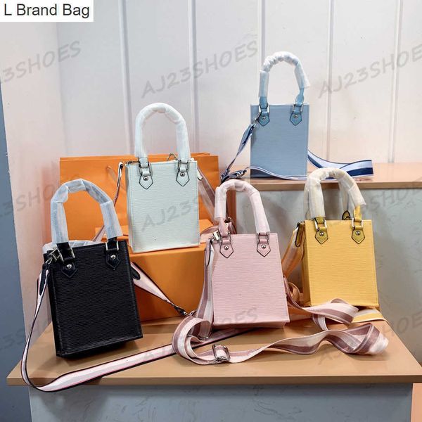 

l brand bag petit sac plat mini epi shouder bag knit strap adjustable womens designer luxurys handbag m81238 m81069 m81068 crossbody ss tote, Black
