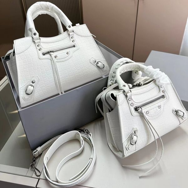 

luxury neo classic bag crossbody motorcycle tote bagswomen handbags leather fashion cool girl purse crocodile pattern handbag