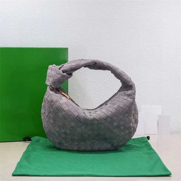 

luxury bottegas bag 2023 jodie teen medium knot woven suede high capacity held underarm venetas leather tote handbags zc