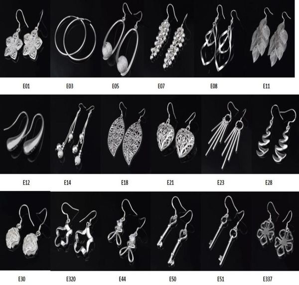 

fashion jewelry manufacturer mixed 50 pcs a lot earrings 925 sterling silver jewelry factory fashion shine earrings 12714546764