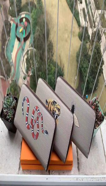 

bag designer business animal single zipper long wallets genuine leather women handbags zippy purses credit card holde7776252