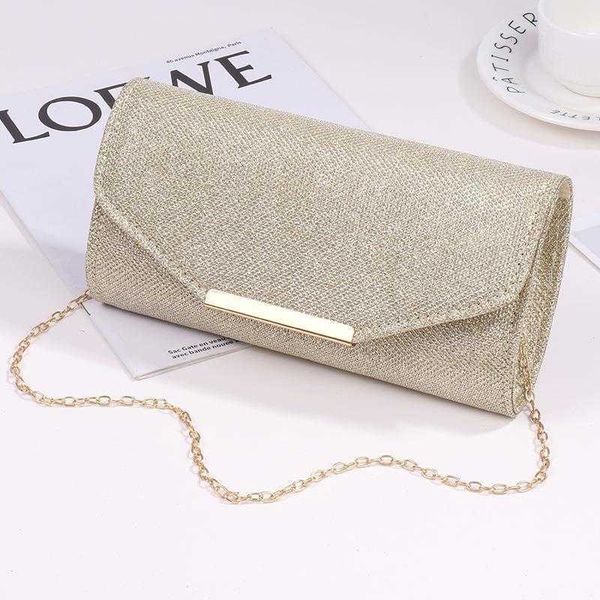

style dinner bag high grade champagne glitter chain shoulder messenger