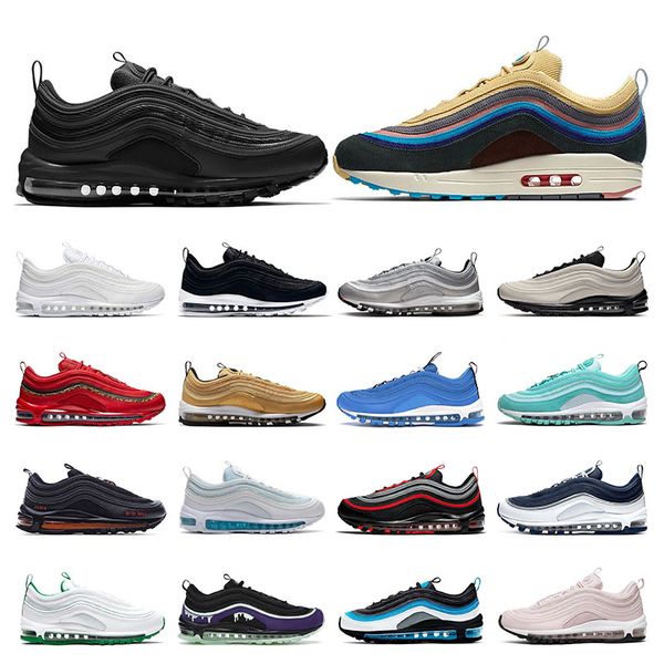 

sean wotherspoon running shoes for men women sports sneakers silver bullet triple white black red undefeated jesus mens trainers