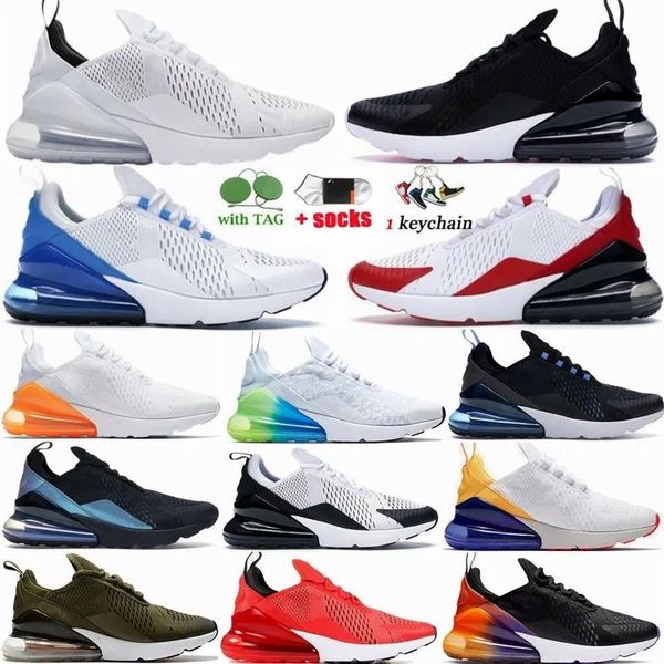 

27c running 270 shoes for men women triple red black white royal blue oreo purple usa cushion sports sneaker runners outdoor trainers