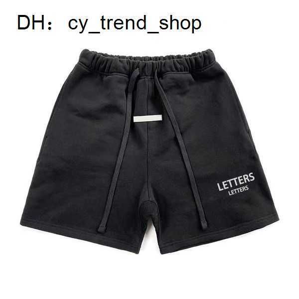 

fear of essent designer mens shorts clothing apparel essen short cotton sports fashion letter street style tide knee length 51, White;black