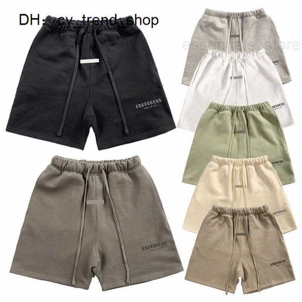 

fear of essent mens womens designer shorts clothing apparel essen cotton sports fashion short street style tide knee length essent x7e61, White;black