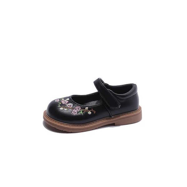 

sneakers kids shoes children casual footwear embroidered princess spring autumn girls soft soled retro f13732, Black;red