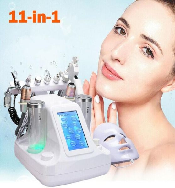 

low 11 in 1 hydra dermabrasion rf biolifting spa facial machine water jet hydro diamond peeling microdermabrasion4788859, Black;white