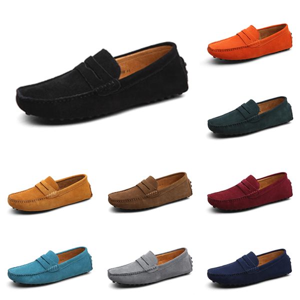 

2023 casual shoes men black brown red blue orange dark green grey mens trainers outdoor sports sneakers color1