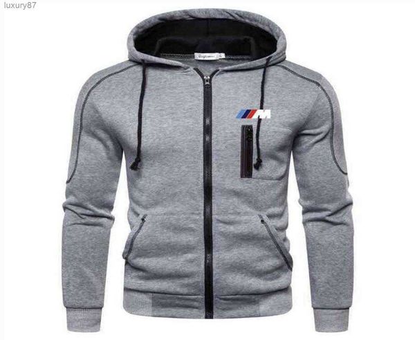 

men039s hoodies sweatshirts men jackets bmw m print casual zipper cardigan mens tracksuit fleece gyms 6941891, Black