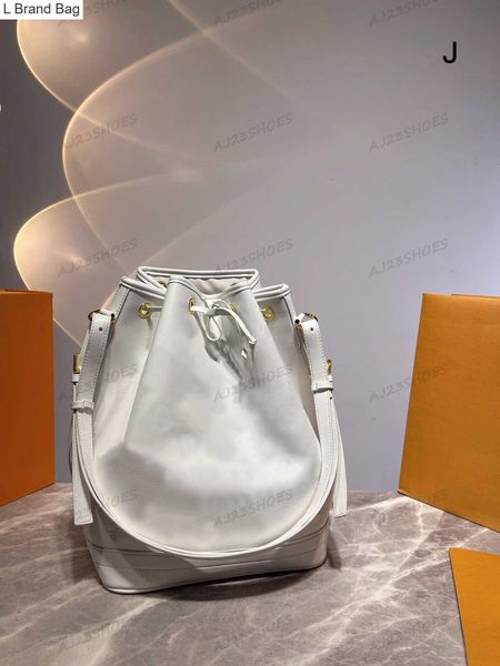 

l brand bag petit noe m20740 white bucket bag flowers leather fashionable versatile bag cross-body tote shoulder neo noe luxurys designers b, Black