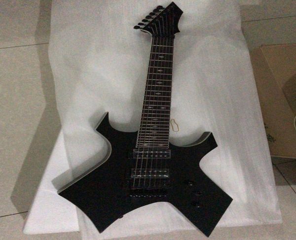 

whole custom 7 strings bcri shaped electric guitar in black whith a locking rope guitar 1801061432069
