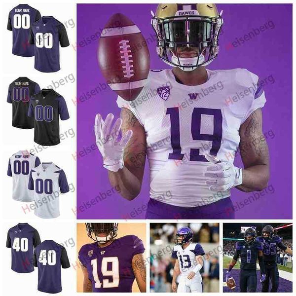 

washington american wear college football huskies college football jerseys jake jersey desmond trufant marcus peters vita vea byron murphy j, Black